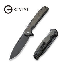 Складной нож CIVIVI Voltaict сталь C14C28N, рукоять Микарта черно-зеленая