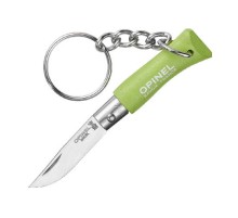 Нож-брелок Opinel №2, нержавеющая сталь, зеленый, 002050