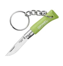 Нож-брелок Opinel №2, нержавеющая сталь, зеленый, 002050