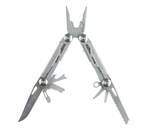 Мультитул Stinger, сталь (серебристый), 12 инструментов, нейлоновый чехол, коробка картон