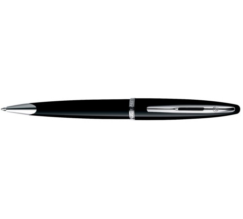 Шариковая ручка Waterman Carene Black Sea ST. Детали дизайна: посеребрение.