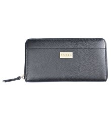 Кошелёк Cross Spanish Summer. Кожа наппа, фактурная, черный, 19 х 10 х 1,9 см