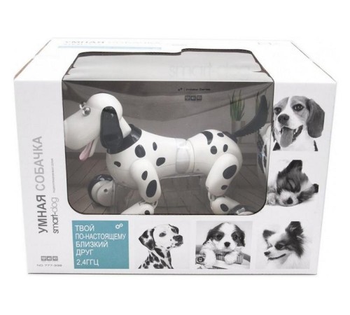 Радиоуправляемая робот-собака HappyCow Smart Dog 2.4G (черная)