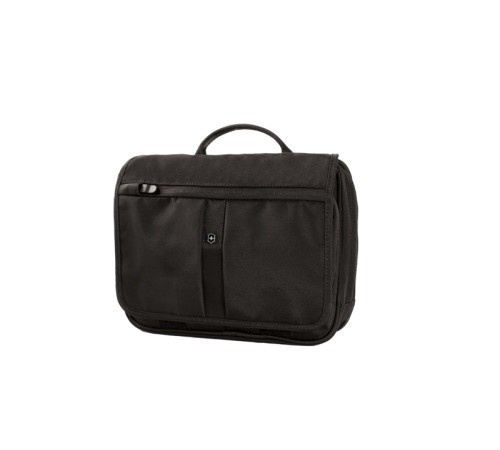 Сумка VICTORINOX Adventure Traveler, с системой защиты RFID, чёрная, нейлон 800D, 27x8x22 см, 4 л