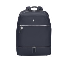 Рюкзак VICTORINOX Victoria Signature Deluxe Backpack, синий, нейлон/кожа, 32x18x39 см