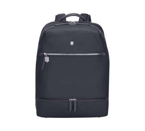 Рюкзак VICTORINOX Victoria Signature Deluxe Backpack, синий, нейлон/кожа, 32x18x39 см