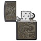 Зажигалка ZIPPO Zippo Maze с покрытием Black Matte, латунь/сталь, чёрная, матовая, 38x13x57 мм