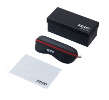 Подарочный набор для очков Zippo: картонная коробка, чехол и салфетка из микрофибры