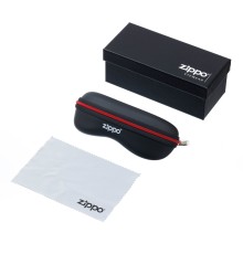 Подарочный набор для очков Zippo: картонная коробка, чехол и салфетка из микрофибры