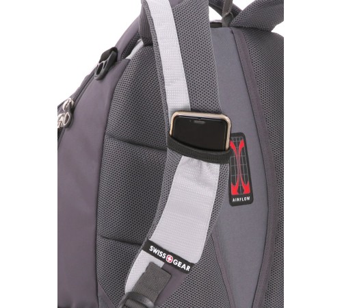 Рюкзак SWISSGEAR, серый, полиэстер, 33х19х45 см, 28 л