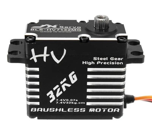 Сервомашинка цифровая JX Servo BLS-HV7132MG (71г/32.5/0.07/7.4V) бесколлекторная, Full metal