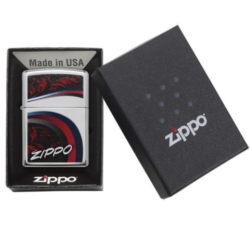 Зажигалка ZIPPO Classic с покрытием High Polish Chrome, латунь/сталь, серебристая, 38x13x57 мм