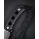 Нож SENCUT Fixed Blade Waxahachie 9Cr18MoV Steel Satin Handle G10 Black