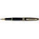 Перьевая ручка Waterman Expert Black GT. Перо - сталь. Корпус-лак, детали дизайна: позолота 23К