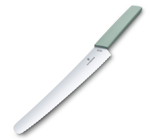 Нож для хлеба и выпечки VICTORINOX Swiss Modern, 26 см, сталь/синтетический материал, аквамариновый