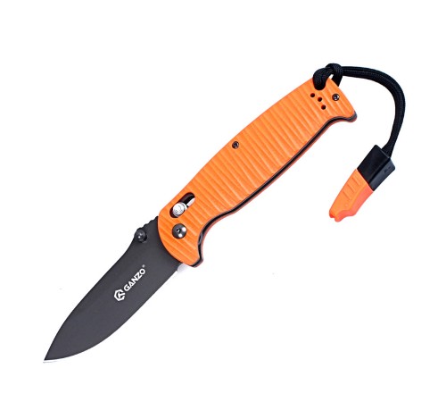 Нож Ganzo G7413P-WS оранжевый, G7413P-OR-WS