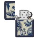 Зажигалка ZIPPO Nautical Design с покрытием Navy Matte, латунь/сталь, синяя, матовая, 38x13x57 мм