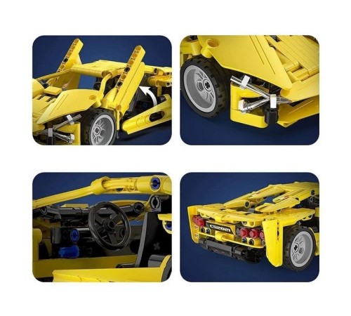 Конструктор CADA спортивный автомобиль Lightning Sports Car, инерционный (357 деталей)