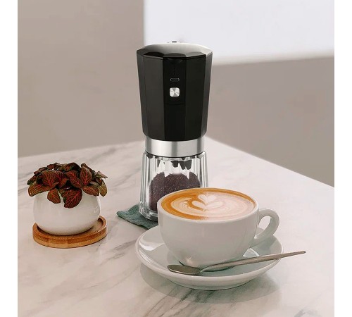Кофемолка Xiaomi Circle Joy Electric Coffee Grinder, янтарно-черная