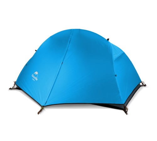 Палатка 1-местная Naturehike сверхлегкая + коврик NH18A095-D, 210T, голубой, 6975641886471