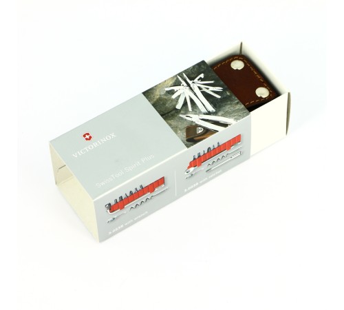 Мультитул VICTORINOX SwissTool Spirit XC Plus, 105 мм, 37 функций, в кожаным чехле