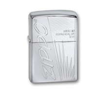 Зажигалка ZIPPO Classic с покрытием High Polish Chrome, латунь/сталь, серебристая, 38x13x57 мм