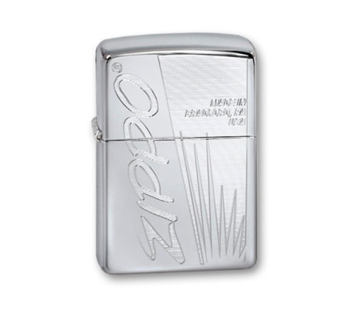 Зажигалка ZIPPO Classic с покрытием High Polish Chrome, латунь/сталь, серебристая, 38x13x57 мм