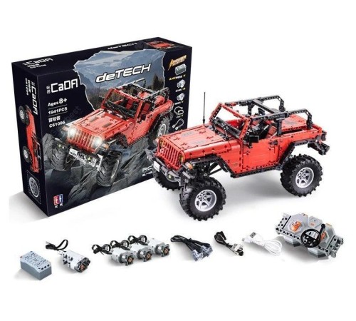 Радиоуправляемый конструктор CADA deTech Jeep Wrangler (1941 деталь)