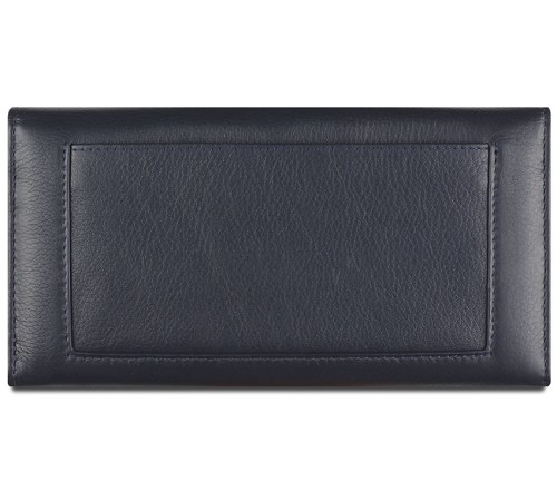 Кошелёк женский BUGATTI Lady Top, тёмно-синий, натуральная воловья кожа, 20х2,5х10,5 см