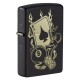 Зажигалка ZIPPO Gambling Design с покрытием Black Matte, латунь/сталь, чёрная, матовая, 38x13x57 мм