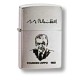 Зажигалка ZIPPO G. Blaisdell, с покрытием Brushed Chrome, латунь/сталь, серебристая, 36x12x56 мм
