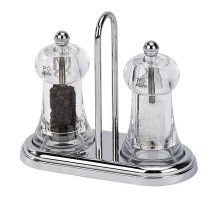 Набор механических мельниц для специй на подставке Peugeot Brasserie Clear, 11 см
