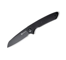 Складной нож SENCUT Kyril 9Cr18MoV Steel Black Stonewashed Handle G10 Black