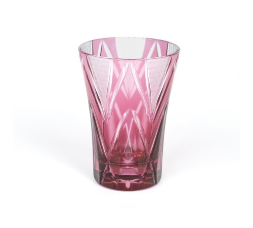 Стакан TAJIMA GLASS Звездные грани 240 мл, золотисто-красный