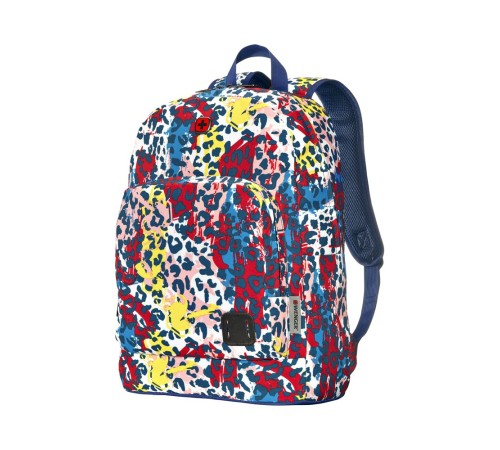 Рюкзак WENGER Crango 16'', цветной с леопардовым принтом, полиэстер 600D, 33x22x46 см, 27 л