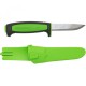 Нож Morakniv Basic 511 2019 edition углеродистая сталь, пласт. ручка (черная) зел. вставка, 13466