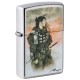 Зажигалка ZIPPO Luis Royo с покрытием Street Chrome, латунь/сталь, серебристая, 38x13x57 мм