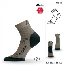 Носки Lasting TCC 769, cotton+polypropylene, бежевый, размер S, TCC769S