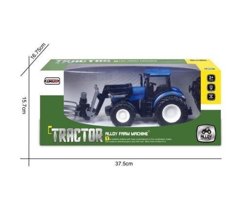 Р/У фермерский трактор Korody с погрузчиком тюков, мет. кузов 1/24 2.4G 6CH RTR