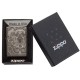 Зажигалка ZIPPO Elephant Fancy Fill Design с покрытием Black Ice®, латунь/сталь, чёрная, 38x13x57 мм