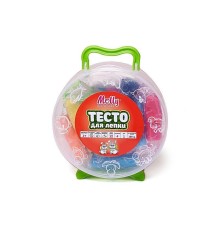 Тесто для лепки 12 цветов (180 грамм) + 4  формочек, нож