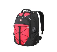 Рюкзак WENGER, 15”, черный/красный, полиэстер 900D/М2 добби, 34x19x46 см, 30 л