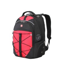 Рюкзак WENGER, 15”, черный/красный, полиэстер 900D/М2 добби, 34x19x46 см, 30 л