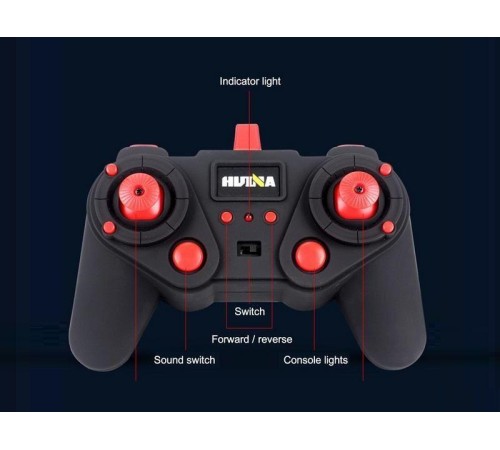 Радиоуправляемый экскаватор HUI NA TOYS, серый 2.4G 22CH 1/14 RTR