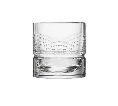 Набор из 4 стаканов с разным рельефом La Rochere Dandy Old Fashion