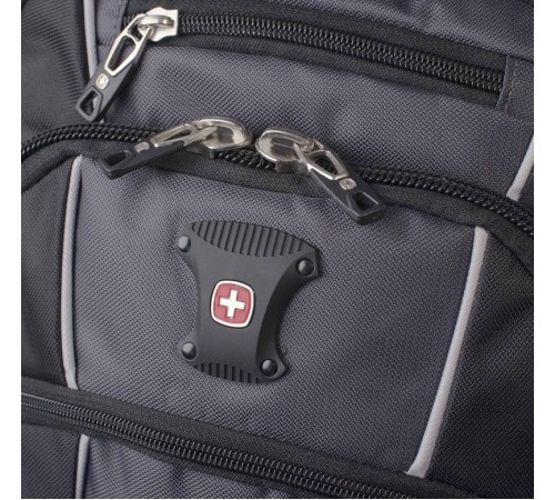 Рюкзак WENGER, 15”,черный/серый, полиэстер 900D/420D/М2 добби, 34x23x48 см, 38 л