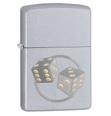 Зажигалка ZIPPO Classic с покрытием Satin Chrome™, латунь/сталь, серебристая, матовая, 38x13x57 мм