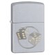 Зажигалка ZIPPO Classic с покрытием Satin Chrome™, латунь/сталь, серебристая, матовая, 38x13x57 мм