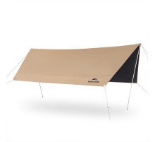 Тент Naturehike Yunxiao Canopy Lite CNK2350WS015, 150D, 500-390*380 см для кемпинга, светло-коричневый (с двумя стойками), 6976023926334