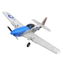 Радиоуправляемый самолет Volantex RC Mustang 400мм (синий) 2.4G 2ch LiPo RTF with Gyro